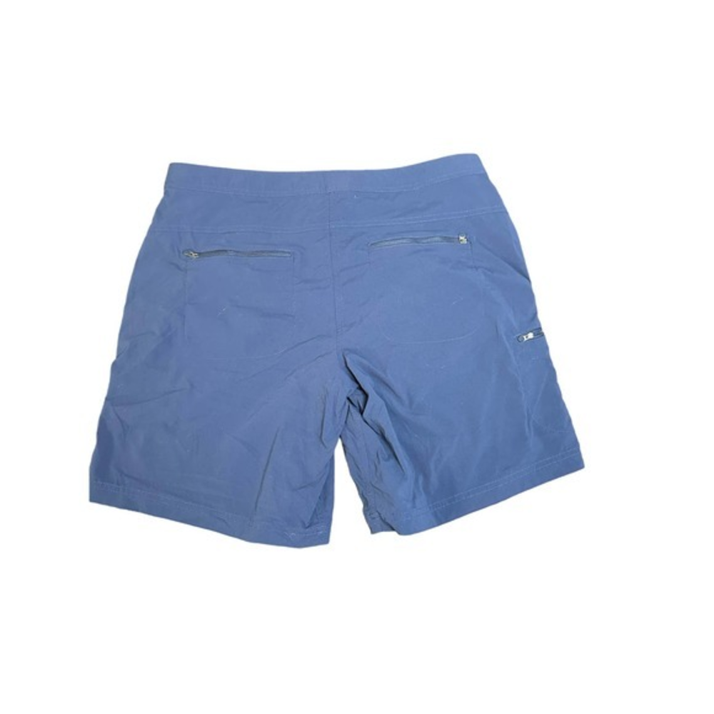 LL Bean Navy Nylon Cargo Shorts Size 14
